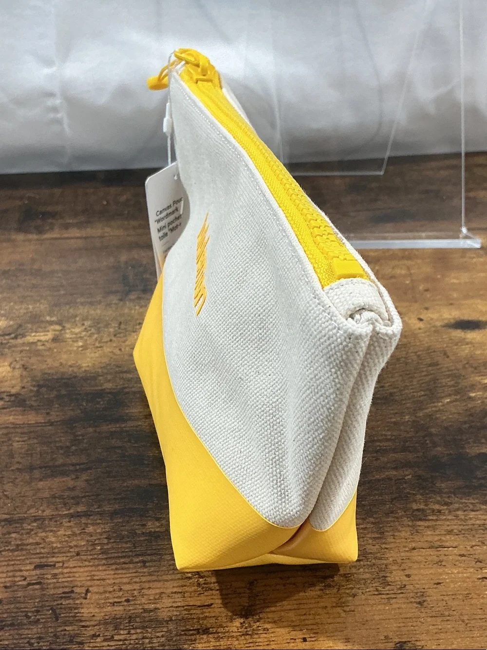 lululemon athletica Cream and Yellow Cosmetic Pouch